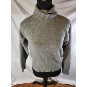 White Wheeler & Martha Gray 100% Cashmere Turtleneck Sweater Size M